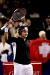 图文-[ATP]休斯敦大师杯决赛费德勒获胜挥手致意