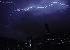 香港遭遇雷暴天气
