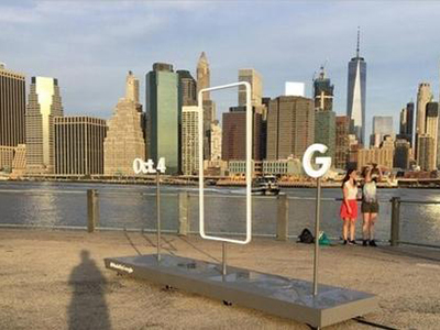 谷歌很重视 Pixel手机广告亮相纽约街头