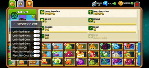 pvz2国际版内置绿色So修改器