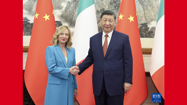 Xi Jinping trifft Giorgia Meloni