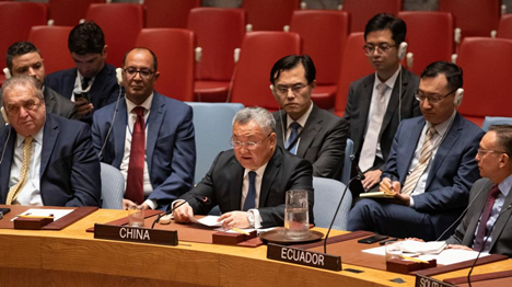 ONU : la Chine exhorte les Etats-Unis à presser Israël de cesser ses opérations militaires à Gaza