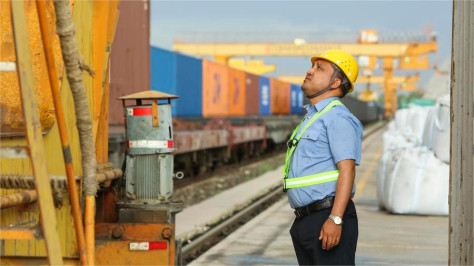 Guardians of China-Europe freight trains at Horgos railway port