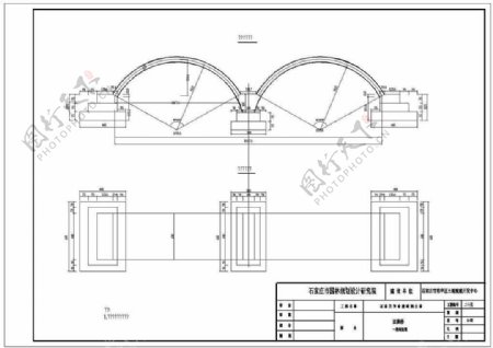 拱桥一般构造图CAD图纸