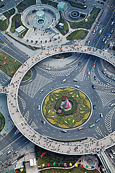 球体,玻璃,地面,东方明珠塔,巨大,环岛,装饰,交通管制,金融,心形,上海