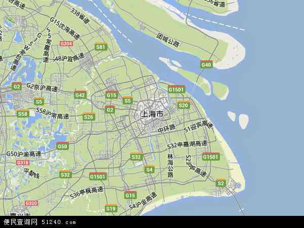 上海市地形图 - 上海市地形图高清版 - 2024年上海市地形图