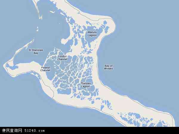 基里巴斯地形图 - 基里巴斯地形图高清版 - 2024年基里巴斯地形图