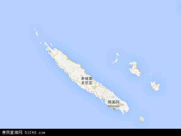 新喀里多尼亚地图 - 新喀里多尼亚电子地图 - 新喀里多尼亚高清地图 - 2024年新喀里多尼亚地图