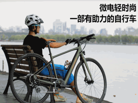 捷安特FASTER E+电动自行车整车图片