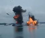 印尼海军炸沉越南渔船