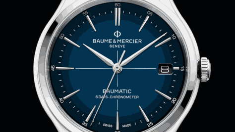 克里顿BAUMATIC系列渐变蓝色腕表